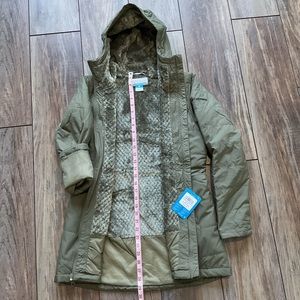 Green long jacket small size